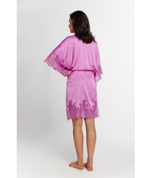 Camisón largo satén rosa cuerpo